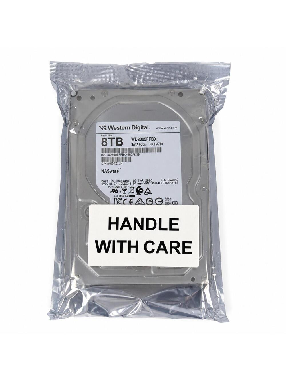 Western Digital 8TB NAS HDD WD8005FFBX SATA 6Gb/s